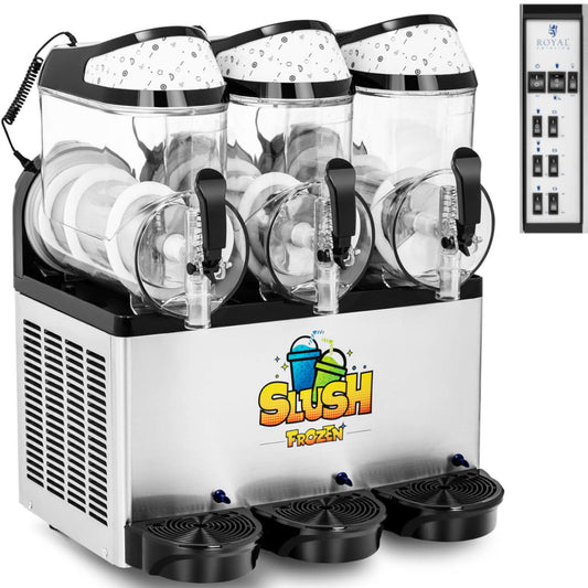 Royal Catering Granitor drink machine slush sorbets smoothies triple 800 W 3 x 10 l