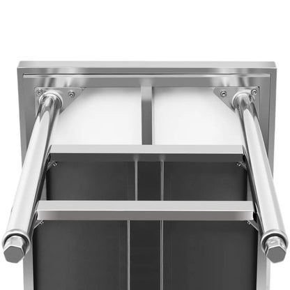 Royal Catering Table, central steel worktop, 2 shelves, 120 x 70 cm, up to 200 kg – image 9