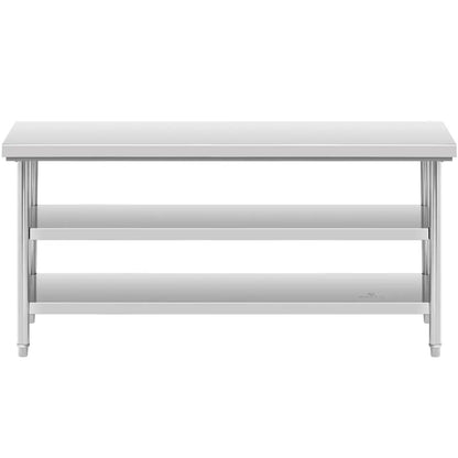 Royal Catering Table, central steel worktop, 2 shelves, 120 x 70 cm, up to 200 kg – image 11