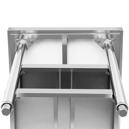 Royal Catering Worktop table stainless steel with 2 shelves 150x70cm – image 3