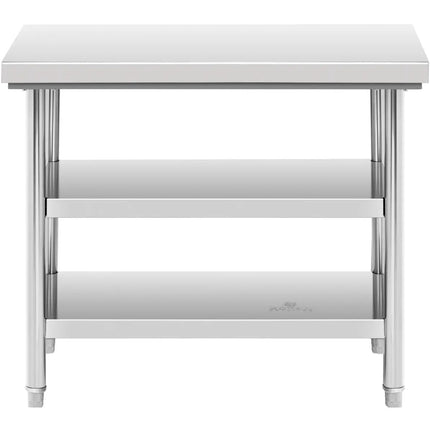 Royal Catering Table, central steel worktop, 2 shelves, 120 x 70 cm, up to 200 kg – image 14