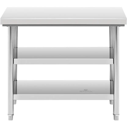 Royal Catering Table, central steel worktop, 2 shelves, 120 x 70 cm, up to 200 kg – image 14