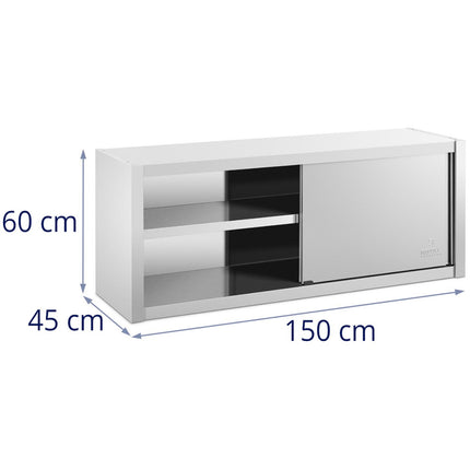 Royal Catering Wall cafeteria with sliding door STAL 160 x 45 x 60 cm – image 16