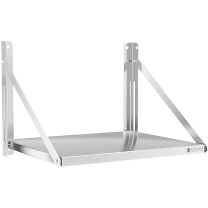 Royal Catering Wall culinary shelf composed of stainless steel up to 40 kg 60 x 45 cm – image 2