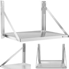 Royal Catering Wall culinary shelf composed of stainless steel up to 40 kg 60 x 45 cm
