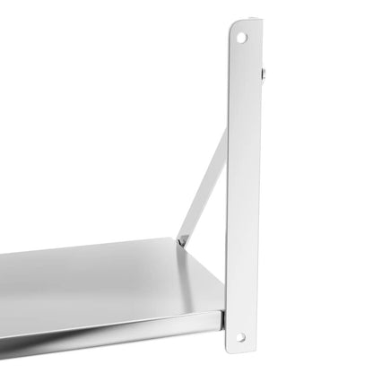 Royal Catering Foldable stainless steel catering wall shelf up to 40 kg, 60 x 30 cm – image 5