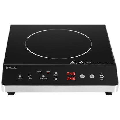 Royal Catering stove induction plate 2 heating fields wd. 26 cm LED 1800 W – image 3