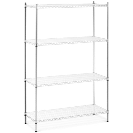 Workshop shelf chrome openwork 4 shelves + 4 mats up to 1 t 1000 kg 120x45x180 cm