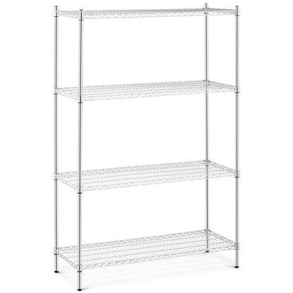 Royal Catering chrome workshop rack 4 glazed shelves up to 1 t 1000 kg 120x45x180 cm – image 2