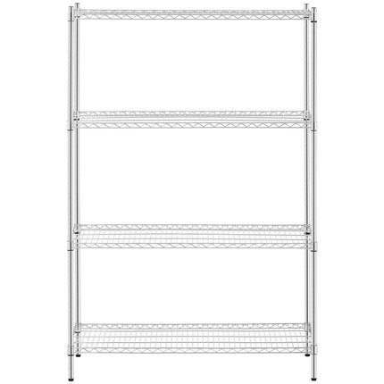 Royal Catering chrome workshop rack 4 glazed shelves up to 1 t 1000 kg 120x45x180 cm – image 5