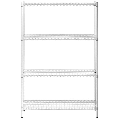 Royal Catering chrome workshop rack 4 glazed shelves up to 1 t 1000 kg 120x45x180 cm – image 5