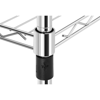 Royal Catering chromed workshop rack 4 wire shelves up to 1 t 1000 kg 90x45x180 cm – image 4