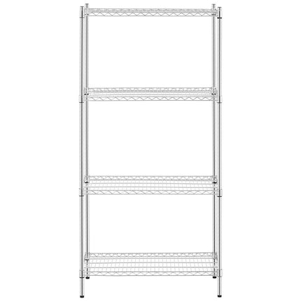 Royal Catering chromed workshop rack 4 wire shelves up to 1 t 1000 kg 90x45x180 cm – image 5