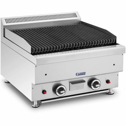 Royal Catering Lava grill for natural gas, grooved, 50 x 47 cm, 2 x 7200 W – image 2