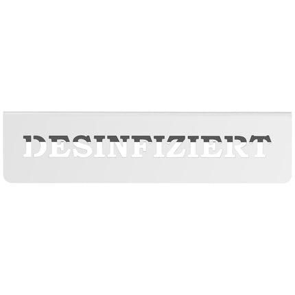 Royal Catering Information plate for table made of stainless steel DISINFECTED / DESINFIZIERT 5 pcs. – image 3