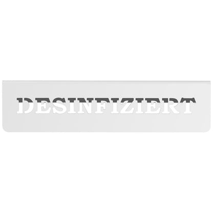 Royal Catering Information plate for table made of stainless steel DISINFECTED / DESINFIZIERT 5 pcs. – image 3