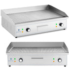 Royal Catering BBQ area Electric grill plate with rip-off 700 x 400 mm 4400 W