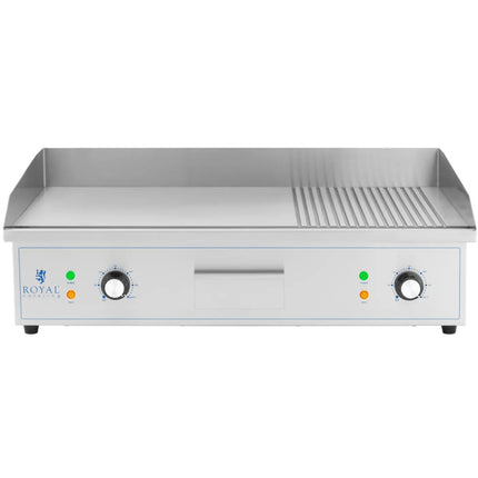 Royal Catering Electric grill, smooth, grooved grill plate, 727 x 420 mm, 4400 W – image 5
