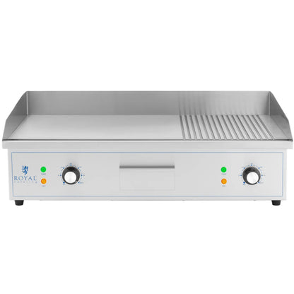 Royal Catering Electric grill, smooth, grooved grill plate, 727 x 420 mm, 4400 W – image 5