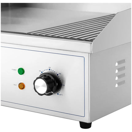 Royal Catering Electric grill, smooth, grooved grill plate, 548 x 350 mm, 3000 W – image 3