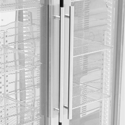 Royal Catering Bar fridge for drinks, 2-door, glass, 458 l, 295 W - silver – image 5