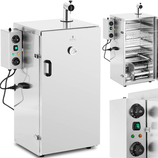 Royal Catering Electric smoker, smoking oven, 4 grates, 105 l, 1000 W