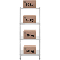 Royal Catering Metal storage rack for catering up to 200 kg 80 x 40 x 180 cm – image 32