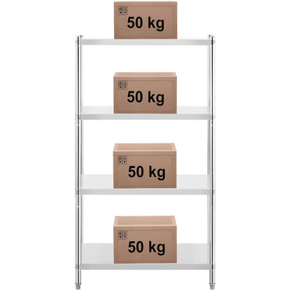 Royal Catering Metal storage rack for catering up to 200 kg 80 x 40 x 180 cm – image 16