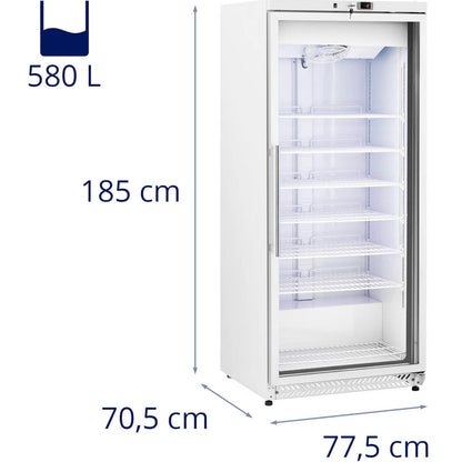 Royal Catering Freezer cabinet freezer glazed 7 shelves 580 l 492 W - white – image 9