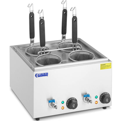 Royal Catering Pasta cooker with taps 4 baskets 2 x 6.5 l 3000 W – image 2