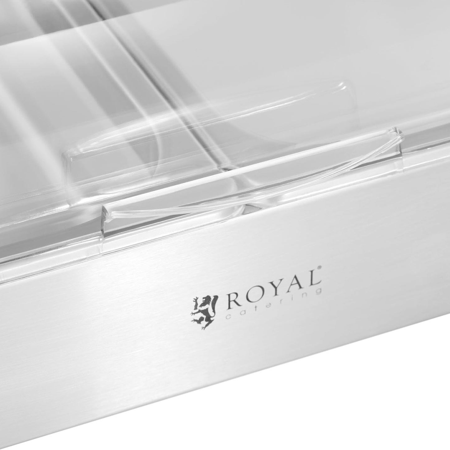 Royal Catering Breakfast buffet display cabinet with rolltop cover 2x GN 1/2 2x 4 l – image 3