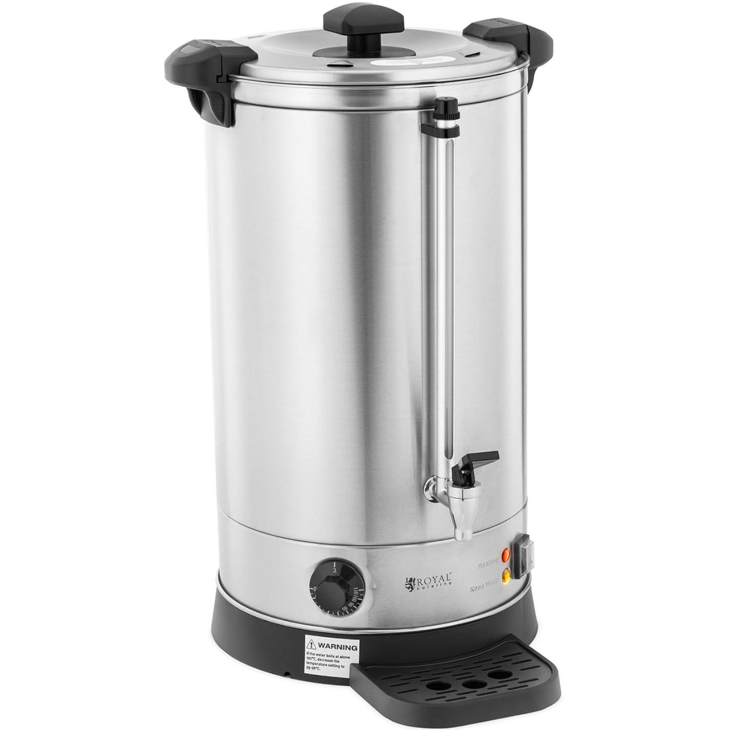 Royal Catering Water heater with double walls and drainer 6.1 L 1500 W silver – image 9