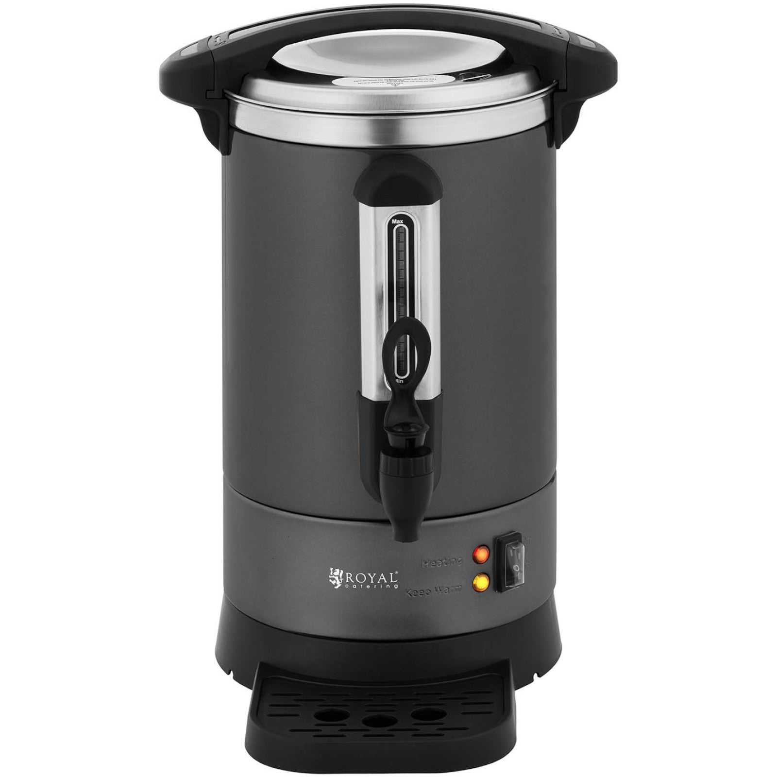 Royal Catering Coffee/tea maker with tap and drip tray, 6 l, 950 W, gray – image 5