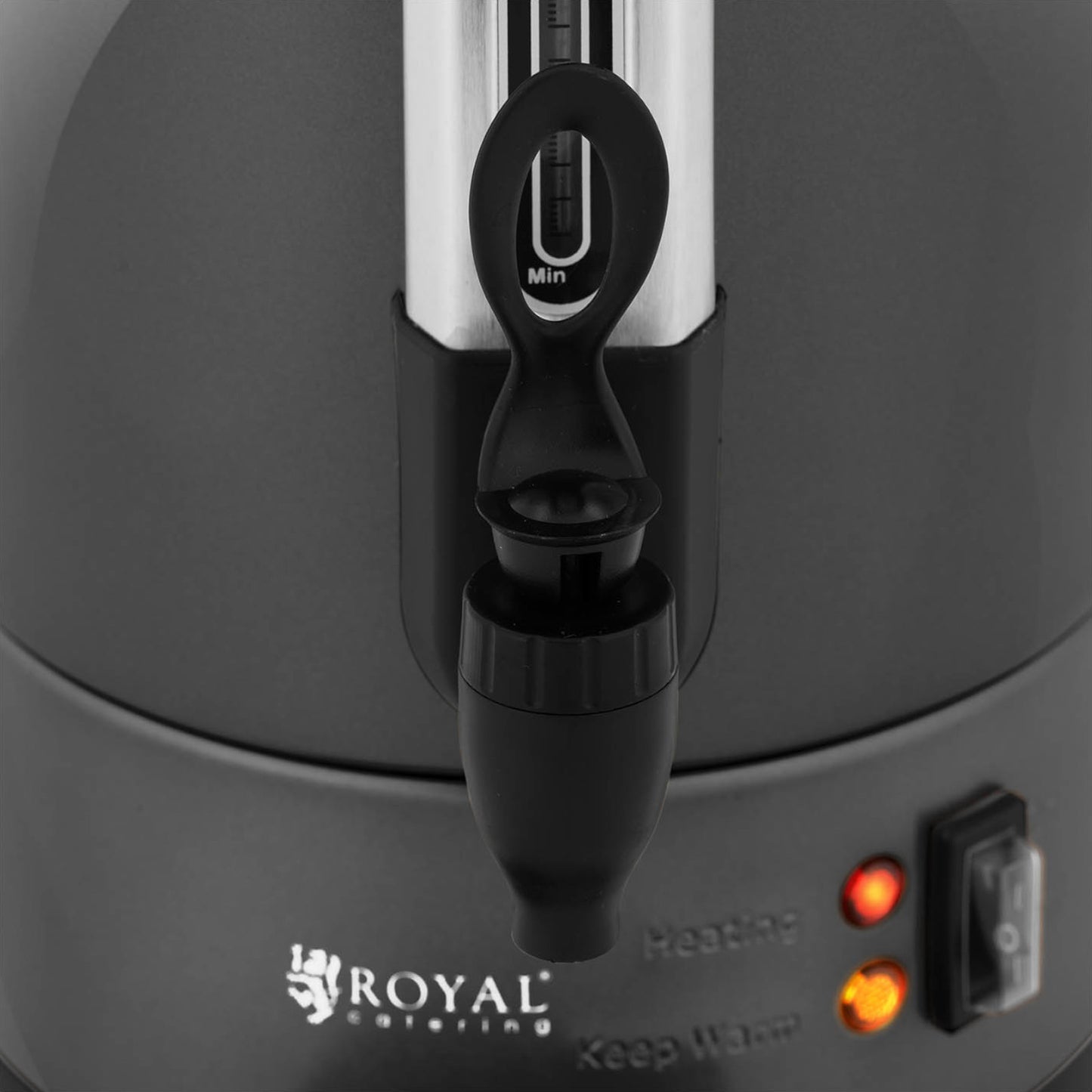 Royal Catering Coffee/tea maker with tap and drip tray, 6 l, 950 W, gray – image 6