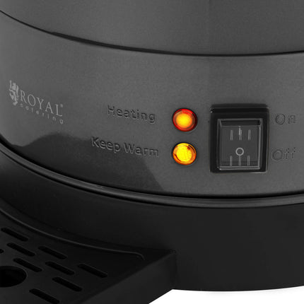 Royal Catering Tea maker with tap and drain tray 14 l 1400 W gray – image 4
