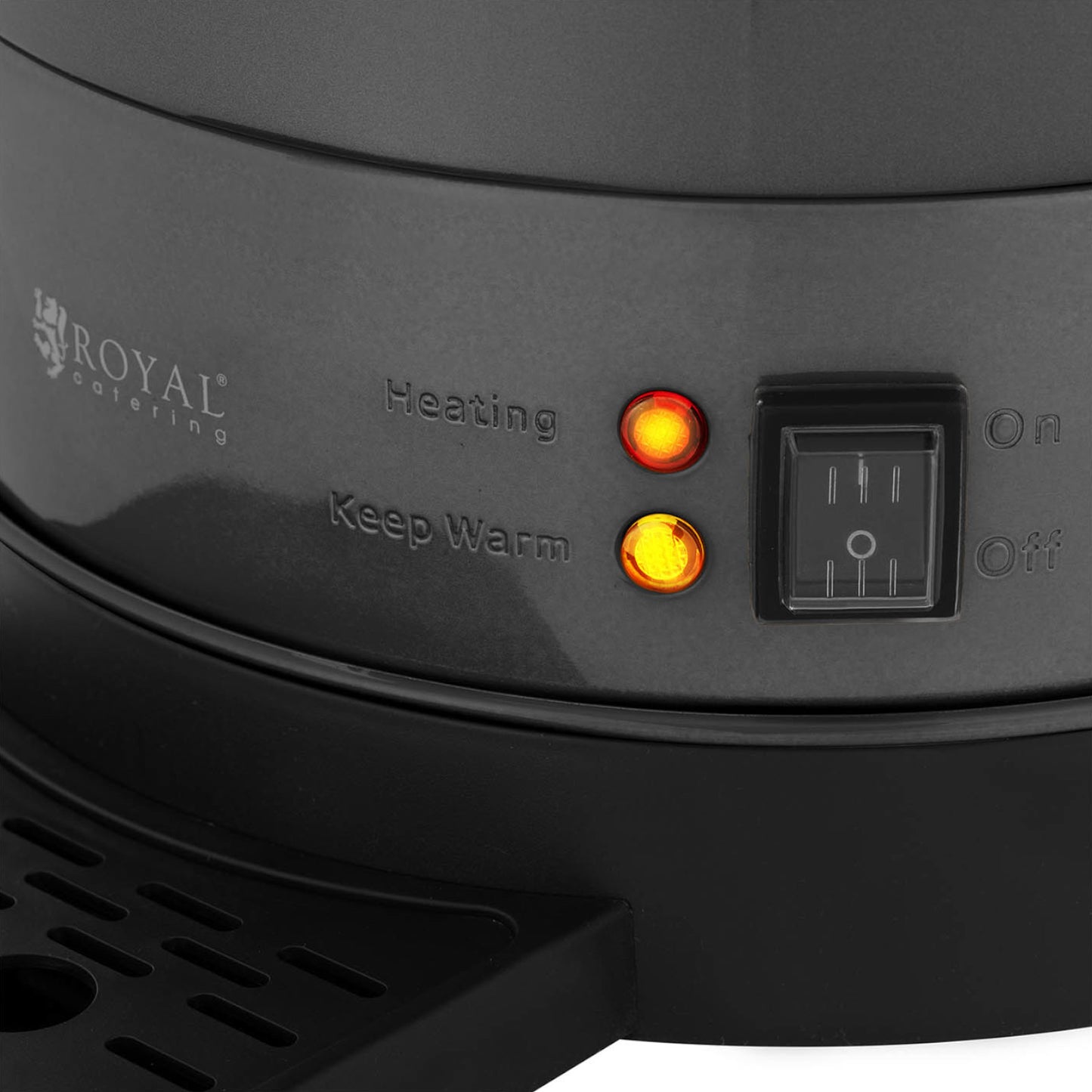 Royal Catering Tea maker with tap and drain tray 14 l 1400 W gray – image 4