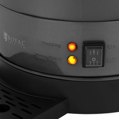Royal Catering Tea maker with tap and drain tray 14 l 1400 W gray – image 4