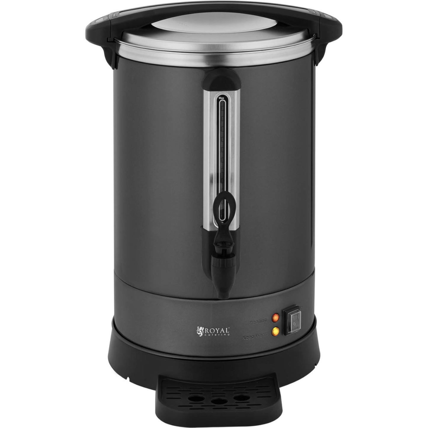 Royal Catering Tea maker with tap and drain tray 14 l 1400 W gray – image 5