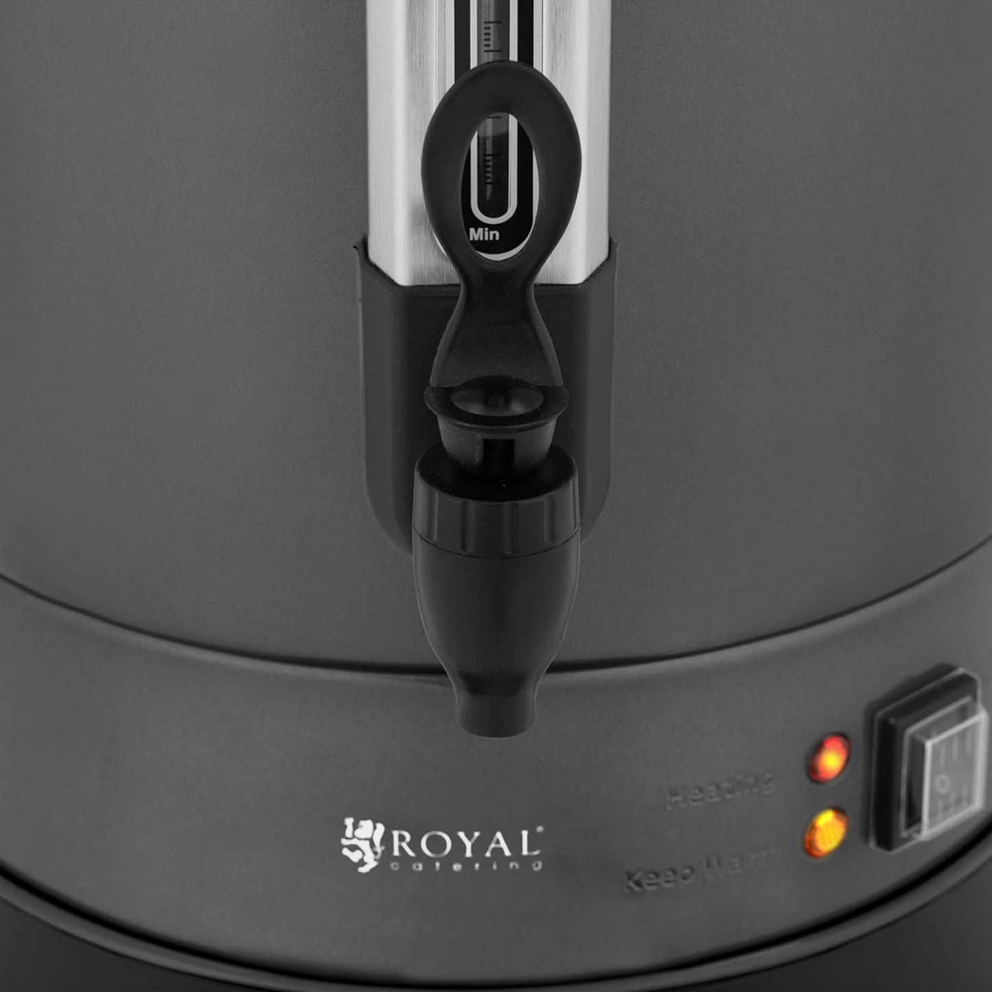 Royal Catering Tea maker with tap and drain tray 14 l 1400 W gray – image 6