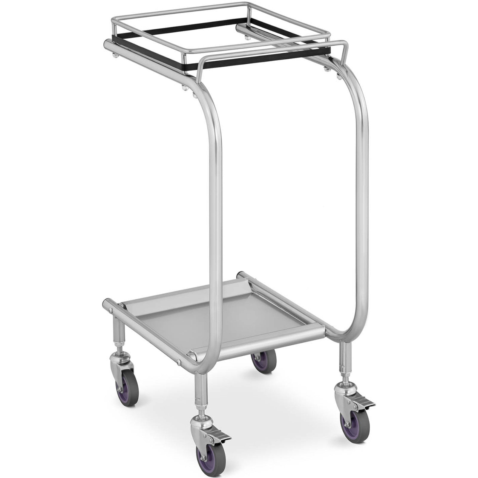 Royal Catering Stainless steel garbage bag stand trolley – image 2