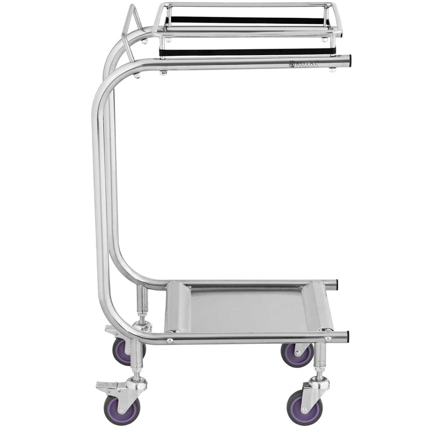 Royal Catering Stainless steel garbage bag stand trolley – image 5