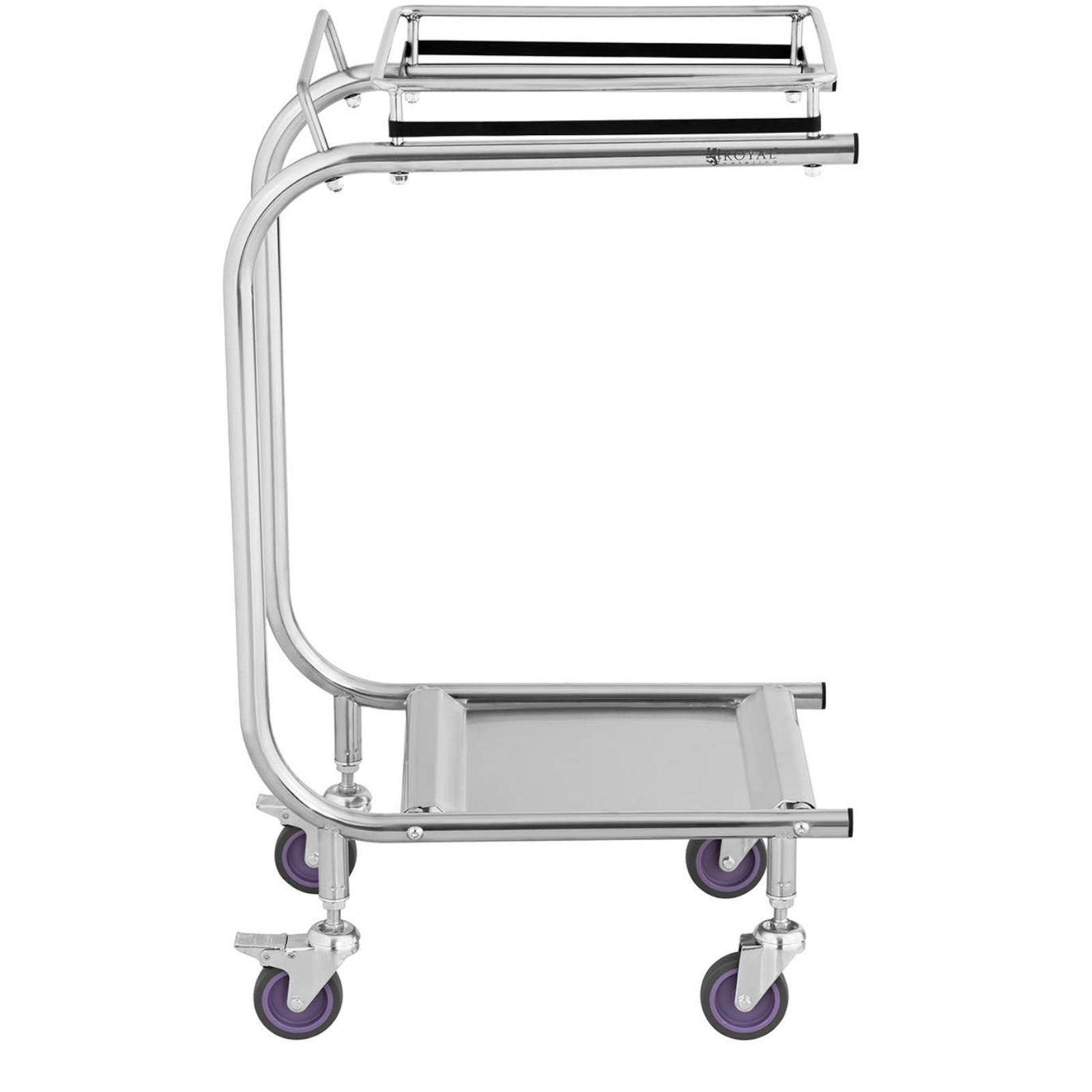Royal Catering Stainless steel garbage bag stand trolley – image 5