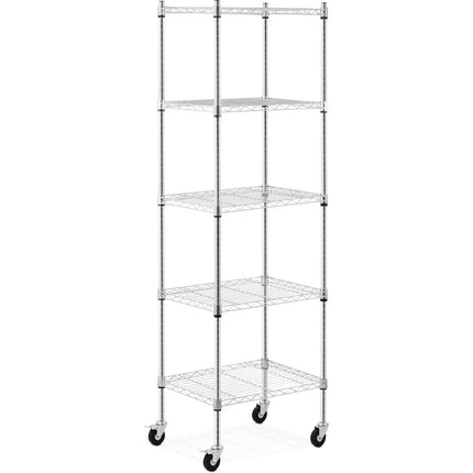 Royal Catering Storage rack for open-end wire castors 5 shelves up to 50 kg 60x45x186 cm – image 2