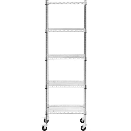 Royal Catering Storage rack for open-end wire castors 5 shelves up to 50 kg 60x45x186 cm – image 5