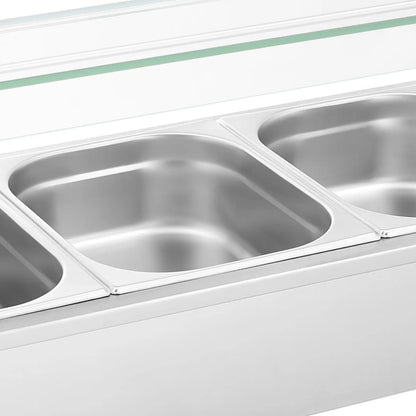 Royal Catering Bain marie food warmer heating buffet with cover 3 x GN 1/2 2000 W – image 5