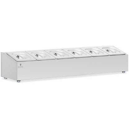 Royal Catering Display stand for catering containers 6 x GN 1/6 11.4 l + containers with lids – image 2