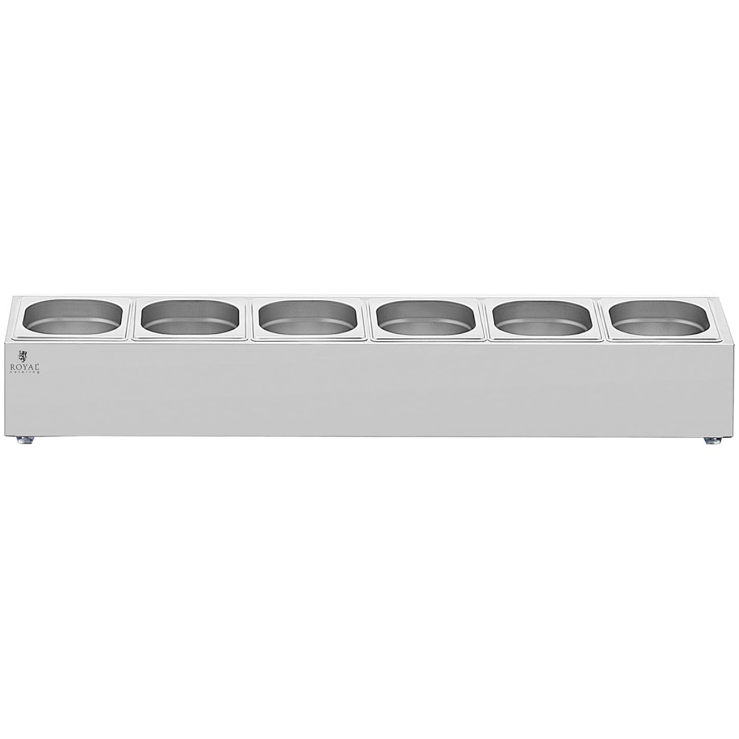 Royal Catering Display stand for catering containers 6 x GN 1/6 11.4 l + containers with lids – image 6