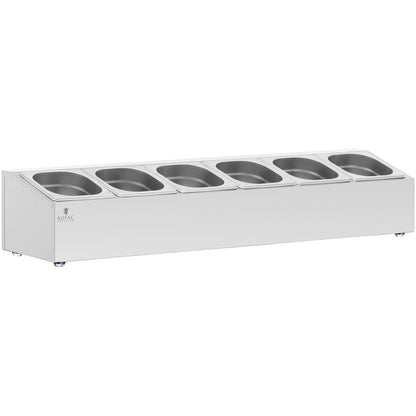 Royal Catering Display stand for catering containers 6 x GN 1/6 11.4 l + containers with lids – image 7