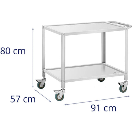 Royal Catering Catering waiter trolley for serving, 3 shelves, 82 x 50 cm, up to 60 kg – image 13