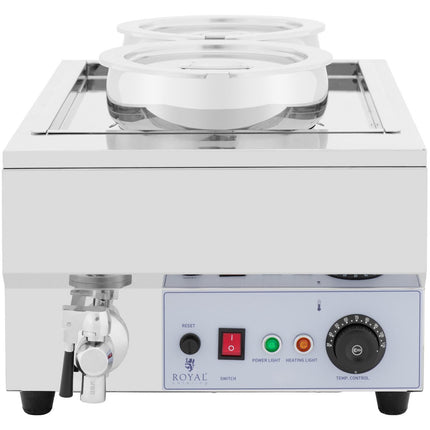 Royal Catering Bemar electric heater station for fondue soup chocolate 1500 W 2 x 7 l – image 6